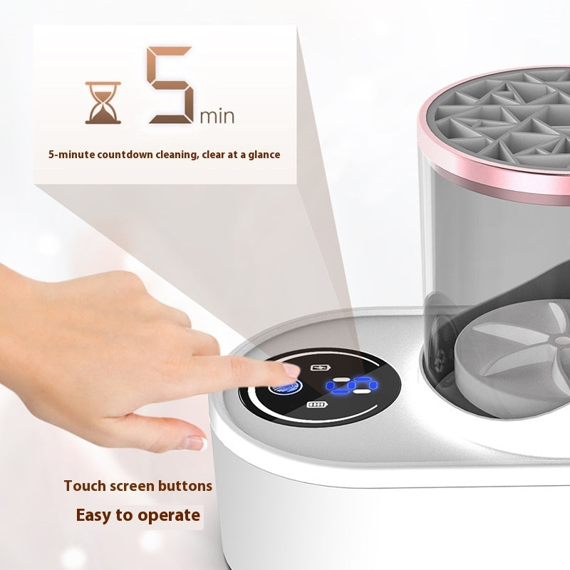 Automatic Makeup Brush Cleaning Stand Device