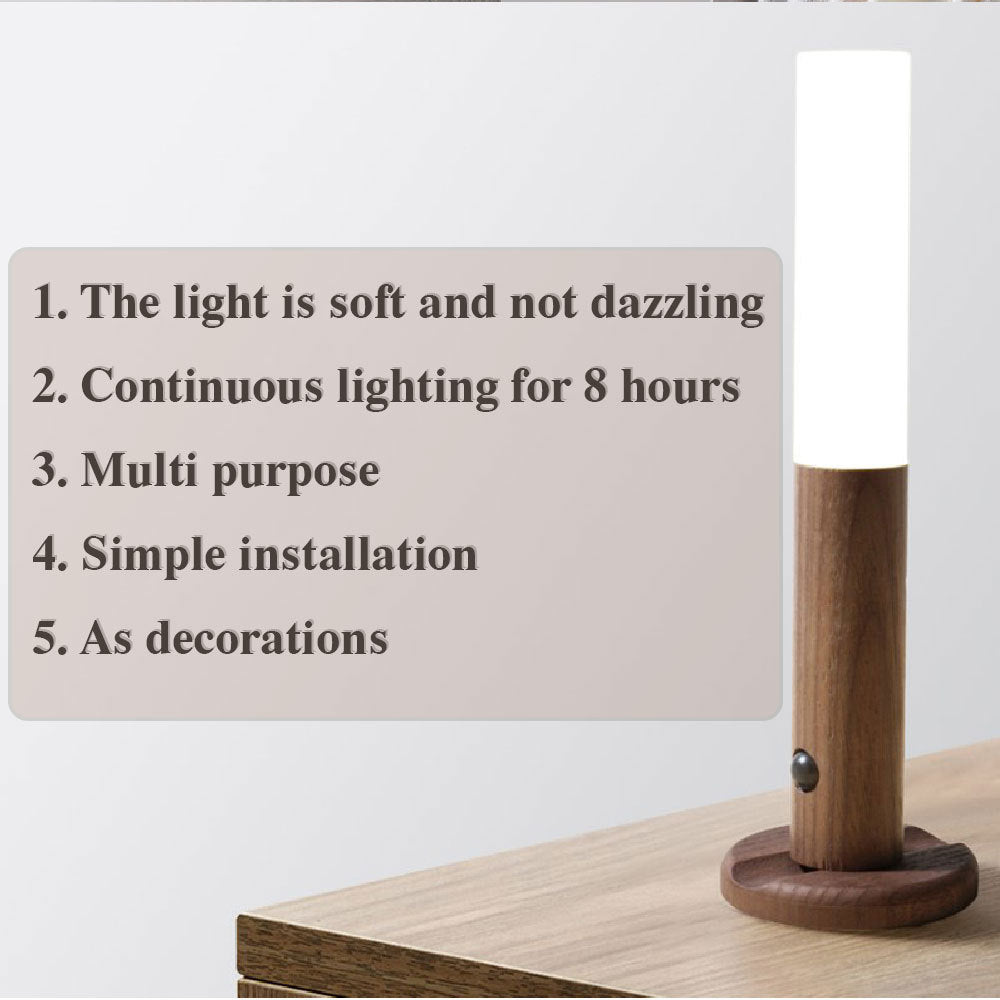 Auto LED USB Magnetic Motion Sensor Wall Light Cabinet Lamp