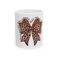 Leopard Print Bow mug