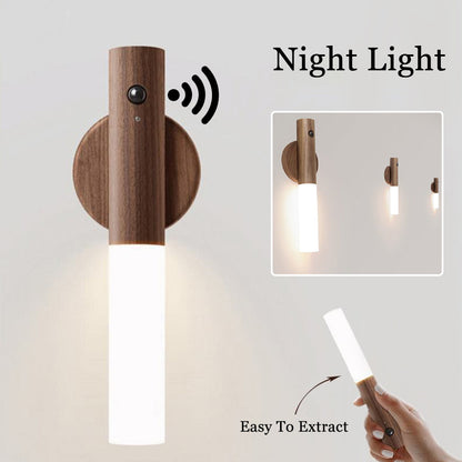 Auto LED USB Magnetic Motion Sensor Wall Light Cabinet Lamp