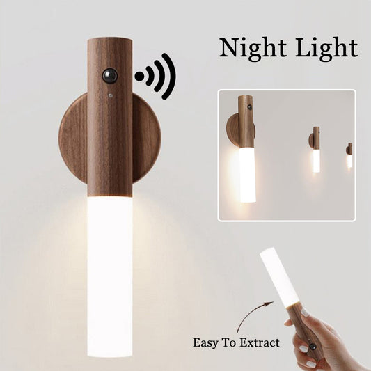 Auto LED USB Magnetic Motion Sensor Wall Light Cabinet Lamp